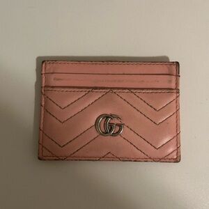 Authentic Pink Gucci cardholder
